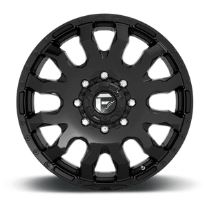 20X8.25 Fuel 1PC D675 BLITZ RIMS - GLOSS BLACK 8X165.1
