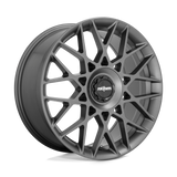 19X8.5 Rotiform R166 BLQ-C ANTHRACITE 5X112