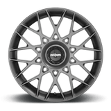 19X8.5 Rotiform R166 BLQ-C ANTHRACITE 5X108/5X114.3