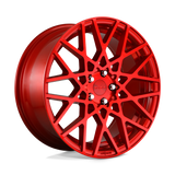 19X8.5 Rotiform R109 BLQ CANDY RED 5X112