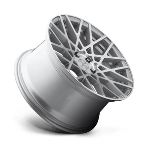18X8.5 Rotiform R110 BLQ GLOSS SILVER MACHINED 5X100