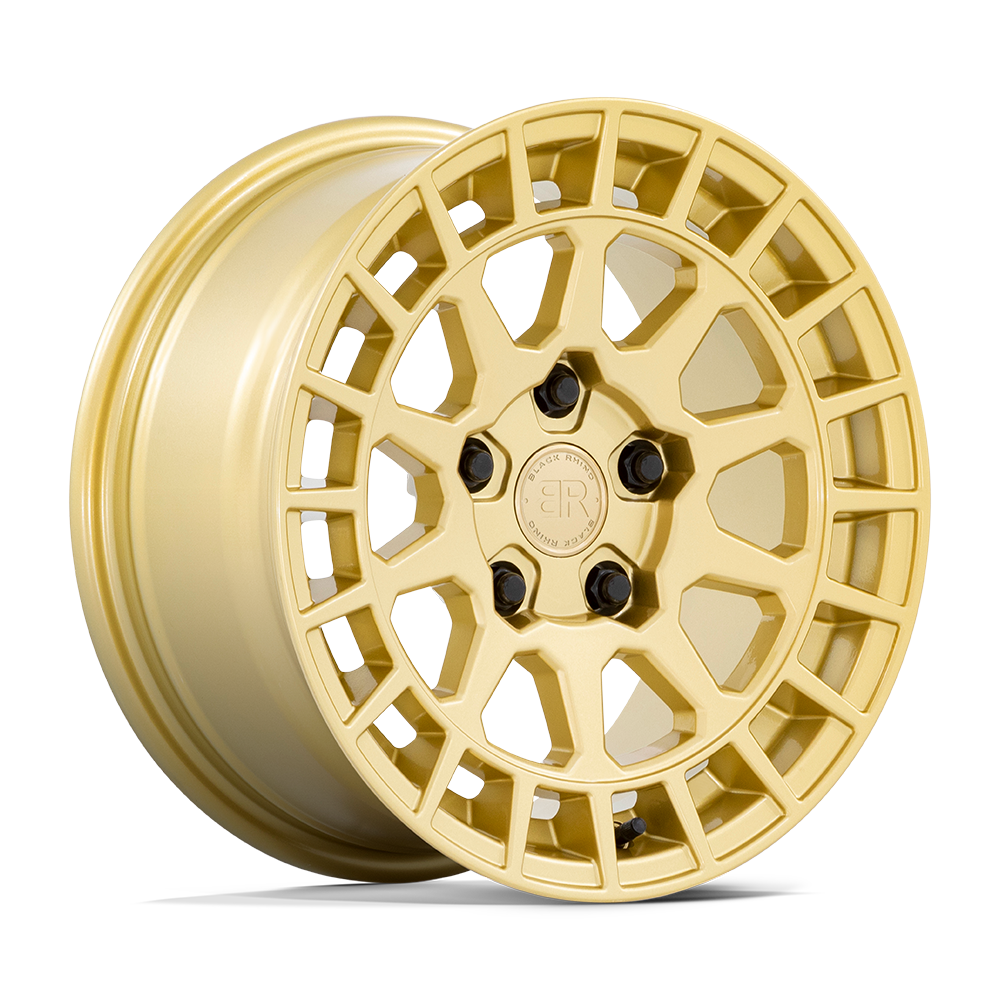 17X8.5 Black Rhino Hard Alloys BOXER GLOSS GOLD 5X114.3