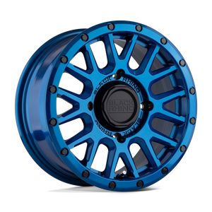 15X7 Black Rhino Hard Alloys - UTV LA PAZ UTV BLUE W/ BLACK BOLTS 4X156