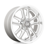 17X8 US Mag 1PC U130 BULLET TEXTURED GUNMETAL W/ MILL EDGE 5X120.65