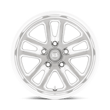 17X8 US Mag 1PC U130 BULLET TEXTURED GUNMETAL W/ MILL EDGE 5X120.65