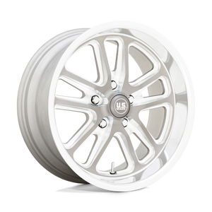 18X9.5 US Mag 1PC U130 BULLET TEXTURED GUNMETAL W/ MILL EDGE 5X127