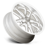 18X9.5 US Mag 1PC U130 BULLET TEXTURED GUNMETAL W/ MILL EDGE 5X114.3