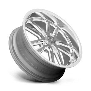 20X9.5 US Mag 1PC U130 BULLET TEXTURED GUNMETAL W/ MILL EDGE 5X114.3