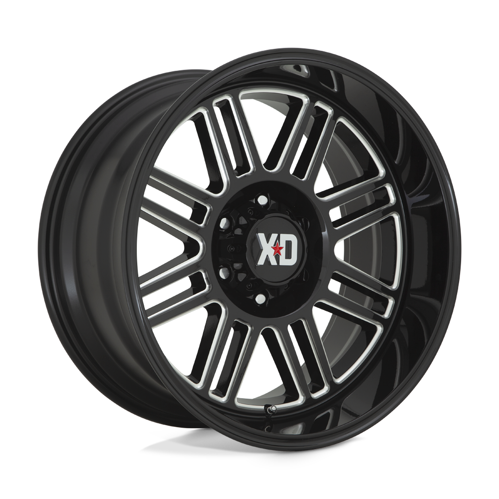 20X10 XD XD850 CAGE GLOSS BLACK MILLED 8X165.1