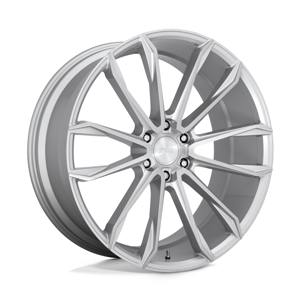 24X10 DUB 1PC S248 CLOUT GLOSS SILVER BRUSHED 6X139.7