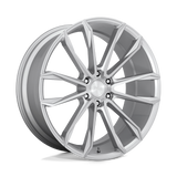 24X10 DUB 1PC S248 CLOUT GLOSS SILVER BRUSHED 6X139.7