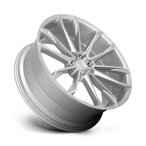 24X10 DUB 1PC S248 CLOUT GLOSS SILVER BRUSHED 6X139.7