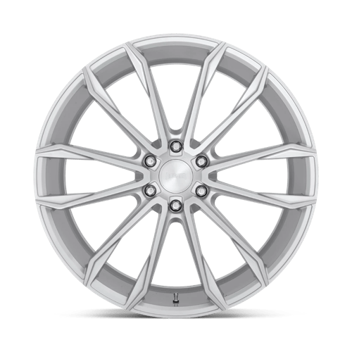 24X10 DUB 1PC S248 CLOUT GLOSS SILVER BRUSHED 6X139.7