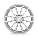 24X10 DUB 1PC S248 CLOUT GLOSS SILVER BRUSHED 6X139.7
