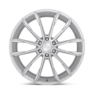 24X10 DUB 1PC S248 CLOUT GLOSS SILVER BRUSHED 6X139.7