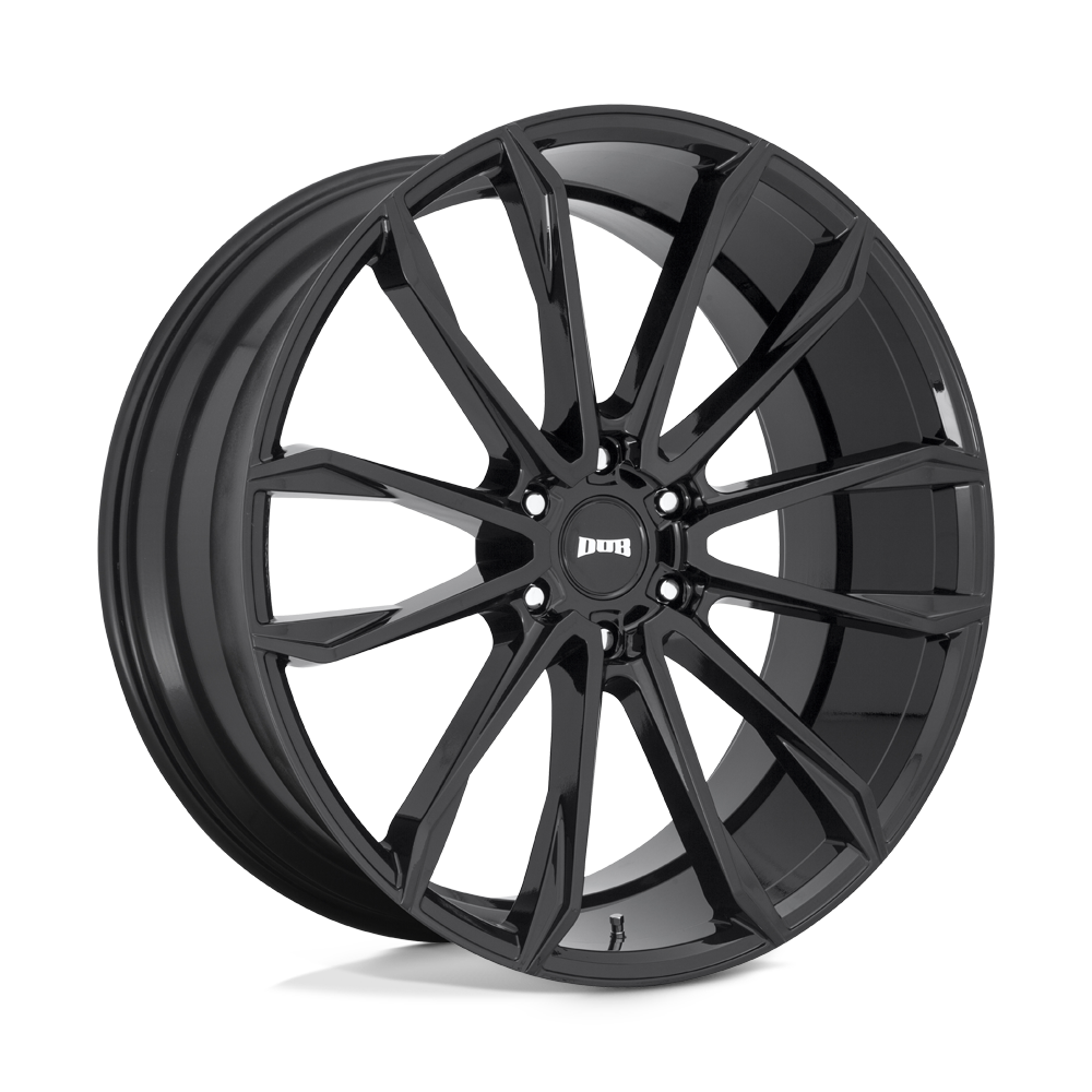 24X10 DUB 1PC S253 CLOUT GLOSS BLACK 6X135