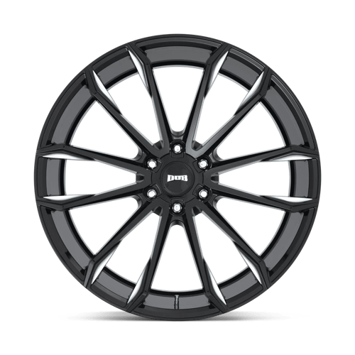 24X10 DUB 1PC S252 CLOUT GLOSS BLACK MILLED 6X139.7