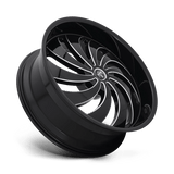 24X9 DUB 1PC S242 COJONES GLOSS BLACK MILLED 5X114.3/5X120