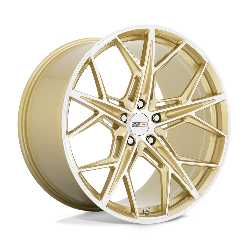20" Cray HAMMERHEAD GLOSS GOLD W/ MIRROR CUT FACE 5X120