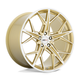 21" Cray HAMMERHEAD GLOSS GOLD W/ MIRROR CUT FACE 5X120