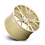 19X9 Cray HAMMERHEAD GLOSS GOLD W/ MIRROR CUT FACE 5X120