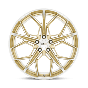 21X9 Cray HAMMERHEAD GLOSS GOLD W/ MIRROR CUT FACE 5X120