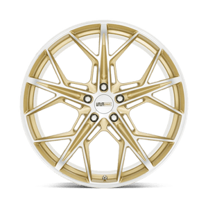 19" Cray HAMMERHEAD GLOSS GOLD W/ MIRROR CUT FACE 5X120