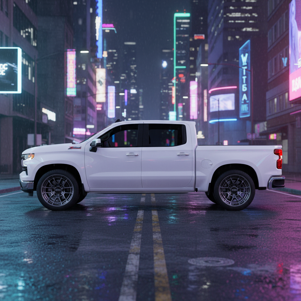 17X8.5 KMC KM732 ARCHER RIMS - GLOSS ANTHRACITE 6X139.7