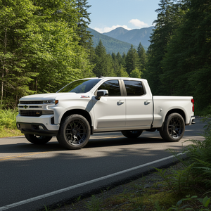 17X8.5 KMC KM732 ARCHER RIMS - MATTE BLACK 6X139.7