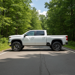 22X10 Fuel 1PC D538 MAVERICK RIMS - MATTE BLACK MILLED 8X180