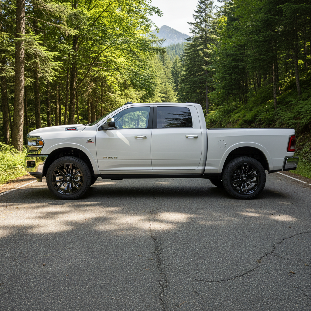 20X10 Fuel 1PC D673 BLITZ RIMS -  GLOSS BLACK MILLED 8X165.1