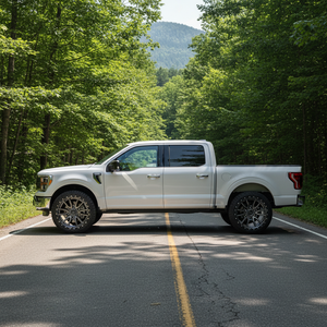 22X9 Fuel 1PC D680 REBEL RIMS - MATTE GUNMETAL BLACK BEAD RING 6X135