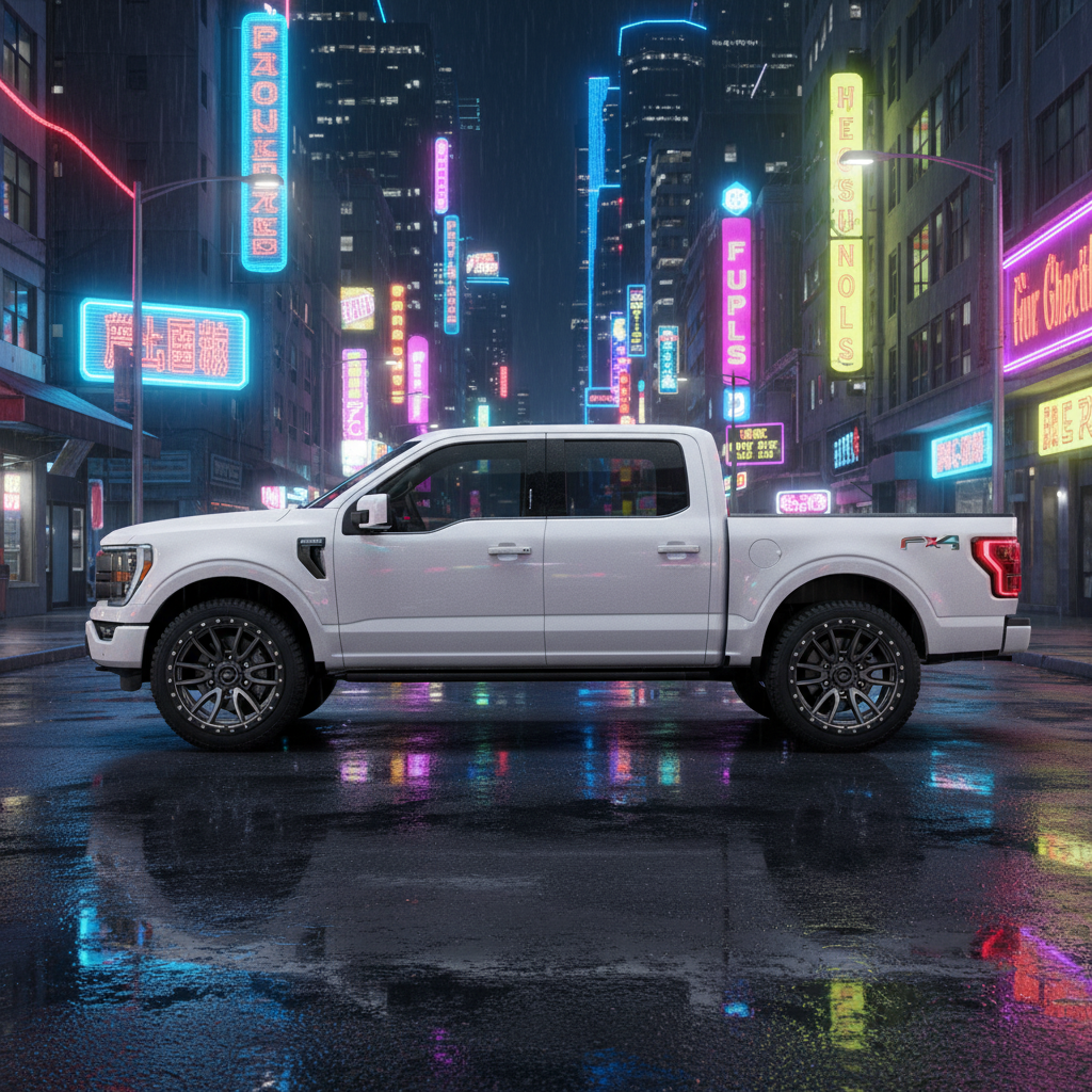 22X10 Fuel 1PC D680 REBEL RIMS - MATTE GUNMETAL BLACK BEAD RING 6X135