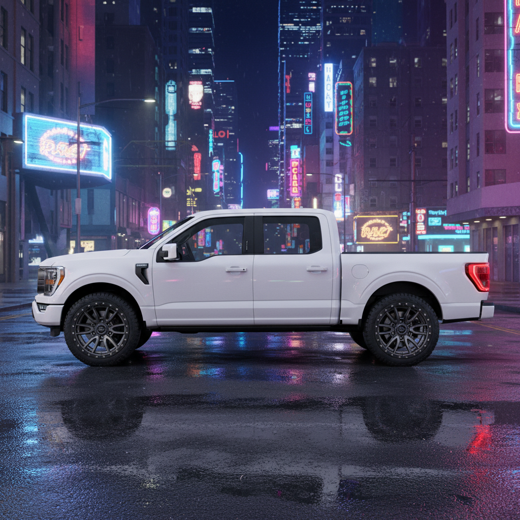 18X9 Fuel 1PC D680 REBEL RIMS - MATTE GUNMETAL BLACK BEAD RING 6X135