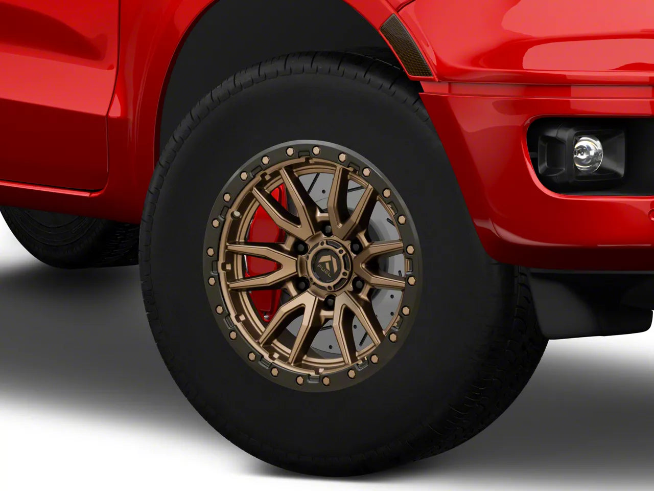 18X9 Fuel 1PC D681 REBEL RIMS - MATTE BRONZE BLACK BEAD RING 6X114.3