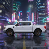 17X9 Fuel 1PC D681 REBEL RIMS - MATTE BRONZE BLACK BEAD RING 6X135