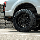 20X9 Fuel 1PC D864 HURRICANE RIMS - BLACKOUT 8X165.1