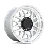 20X9.5 Black Rhino Hard Alloys DELTA GLOSS SILVER W MIRROR FACE&LIP 8X170
