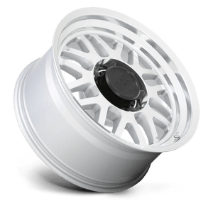 17" Black Rhino Hard Alloys DELTA GLOSS SILVER W MIRROR FACE&LIP 8X165.1