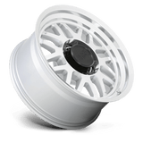 20X9.5 Black Rhino Hard Alloys DELTA GLOSS SILVER W MIRROR FACE&LIP 8X170