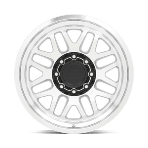 18X9.5 Black Rhino Hard Alloys DELTA GLOSS SILVER W MIRROR FACE&LIP 8X165.1