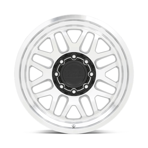 20" Black Rhino Hard Alloys DELTA GLOSS SILVER W MIRROR FACE&LIP 8X170