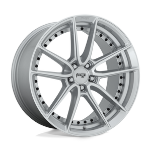 20X10.5 Niche 1PC M221 DFS GLOSS SILVER MACHINED 5X120