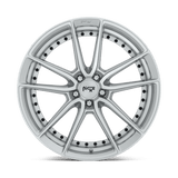 20X10.5 Niche 1PC M221 DFS GLOSS SILVER MACHINED 5X112