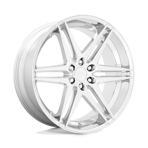 24X10 DUB 1PC S265 DIRTY DOG CHROME 6X135