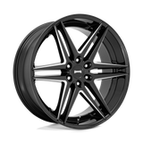 24X10 DUB 1PC S267 DIRTY DOG GLOSSY BLACK MILLED 6X135