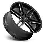 24X10 DUB 1PC S267 DIRTY DOG GLOSSY BLACK MILLED 6X135