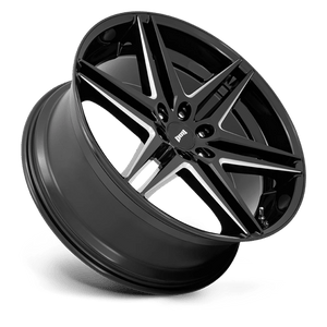 24X10 DUB 1PC S267 DIRTY DOG GLOSSY BLACK MILLED 6X139.7