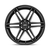 24X10 DUB 1PC S267 DIRTY DOG GLOSSY BLACK MILLED 6X135