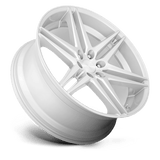24X10 DUB 1PC S270 DIRTY DOG SILVER W/ BRUSHED FACE 6X139.7